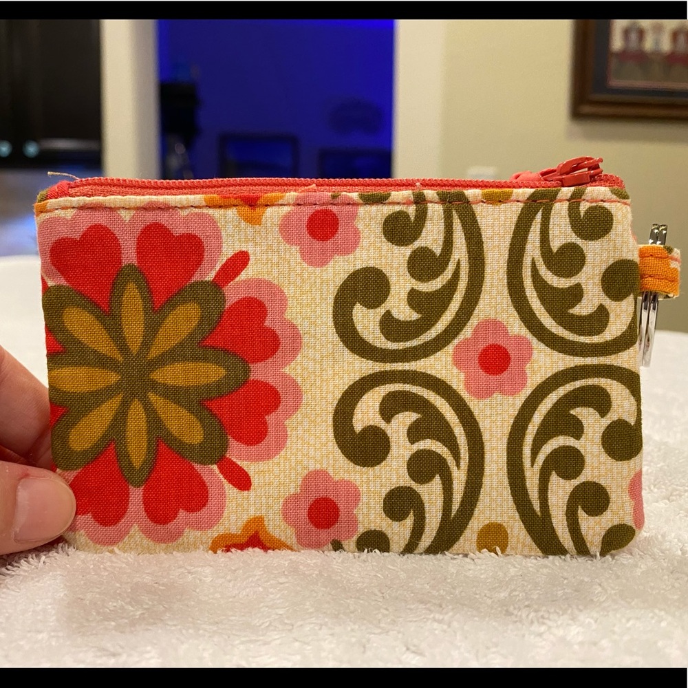 Vera Bradley retired folkloric zip id case
